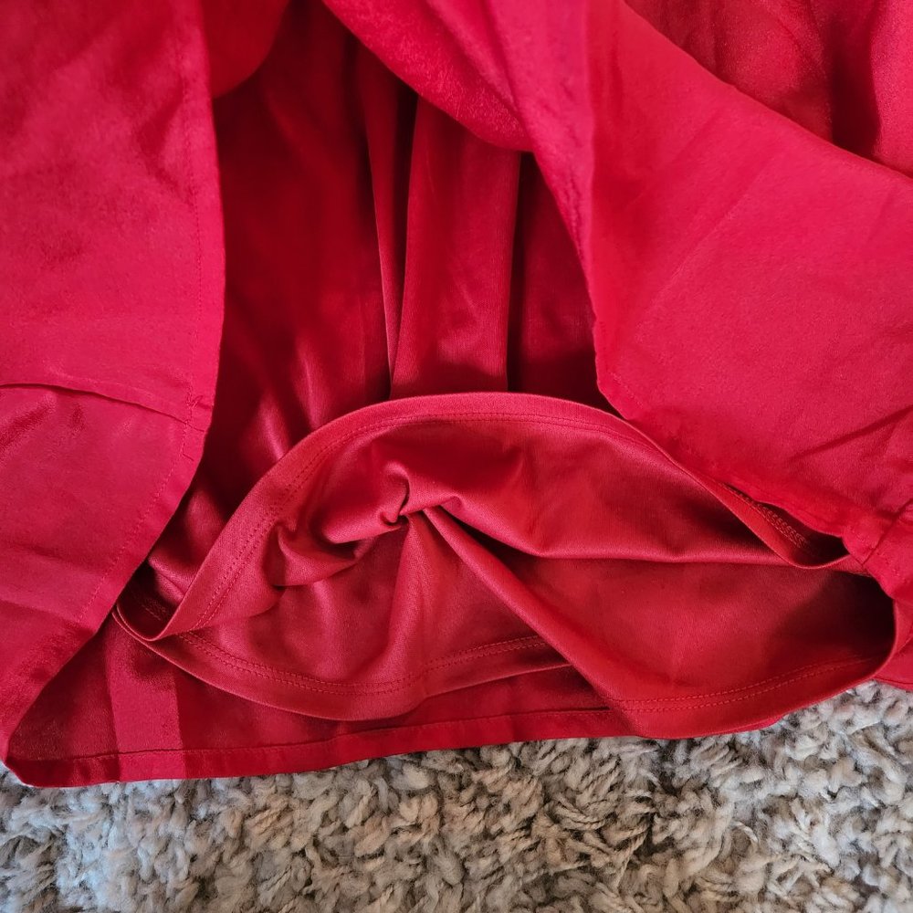 Forever 21 Red Ruffle Sun Dress - Size S - Picture 9 of 10